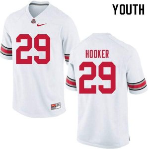 Youth Ohio State Buckeyes #29 Marcus Hooker White Nike NCAA College Football Jersey Jogging IGW3244SV